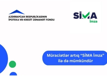 “SİMA İmza” “Elektron ipoteka və kredit zəmanət” sisteminə inteqrasiya edilib