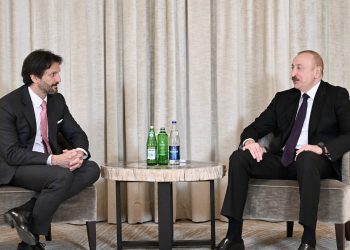İlham Əliyev Münxendə Slovakiya Baş nazirinin müavini ilə görüşüb