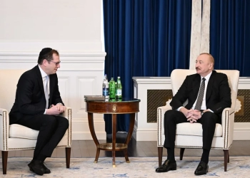 İlham Əliyev Vaşinqtonda Amerika İsrail İctimai Əlaqələr Komitəsinin icraçı direktoru və digər rəhbər heyəti ilə görüşüb